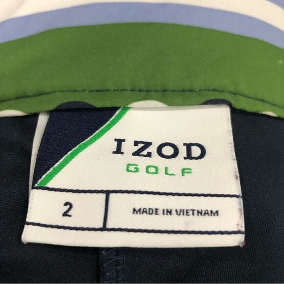 Izod Fun Striped/Circle Print Stretch Golf Tennis Skirt Skort Size 2 - Picture 9 of 10